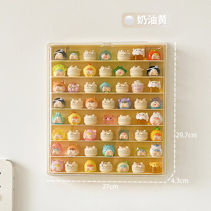 Cute Display Box Hand-Made Display Cabinet Wall-Mounted Blind Box Storage Display Rack Acrylic Transparent Small Ornament Display Rack