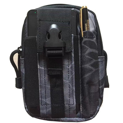 Tactical Camouflage Waist Bag Outdoor Multi-Functional Sports Running Bag Men's Waterproof Mobile Phone Bag Camping Cycling Waist Bag