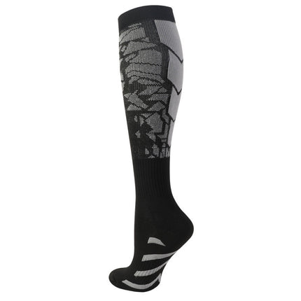 Cross-Border Amazon Fitness Compression Socks Breathable Sweat-Absorbent Mid-Calf Sports Cycling Elastic Non-Slip Sports Socks Special Socks