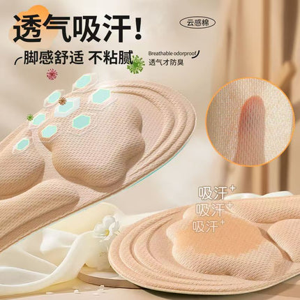 Factory Direct Sales Military Training Soft, Comfortable and Breathable Insoles for Long Standing Without Fatigue, Arch Massage Sports Shock-Absorbing and Deodorant Insoles