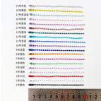 2.4*10cm (1000 pieces/pack) / Mixed colors (light colors are sent randomly)