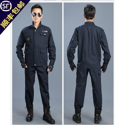 Welding overalls suit men's autumn and winter wear-resistant camouflage clothing outdoor clothing machine repair labor protective clothing thickened workwear
