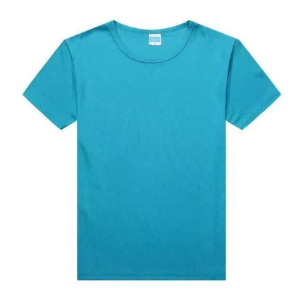 Cotton Catering Overalls Summer Waiter Round Neck T-Shirt Barbecue Hotel Milk Tea Hot Pot Shop Short Sleeve Printed logo