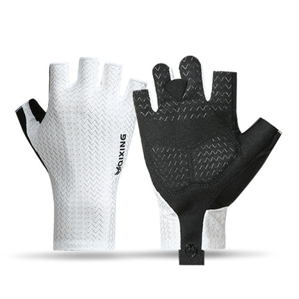 Cycling Gloves Half-Finger Women's Outdoor Bicycle Road Mountain Bike Non-Slip Cushioning Sports Breathable Wear-Resistant Men's