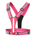 Pink / L vest has front strap