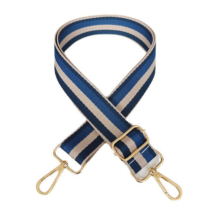 Thickened Color Stripe Wide Shoulder Strap Adjustable Shoulder Crossbody Bag Strap Small Fresh Women's Bag Extended Belt Wholesale Belt