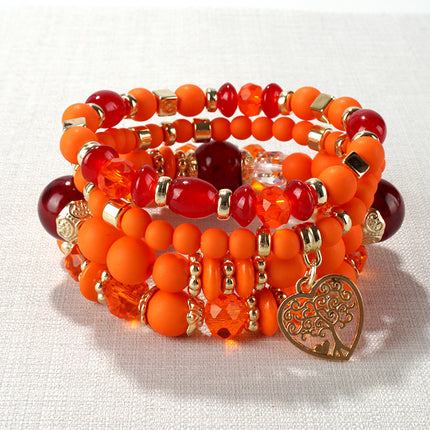 European and American Cross-Border Hot-Selling New Bohemian Bracelets Creative Tassel Multi-Layer Beaded Bracelets Fashion Jewelry
