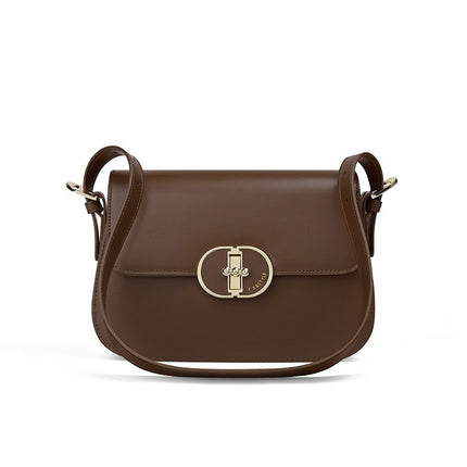Two-Layer Cowhide Bag for Women 2025 Popular Fashion Small Square Bag Mobile Phone Bag Versatile Women's Shoulder Crossbody Bag