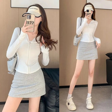 Slim Sun Protection Clothing for Women Summer Uv Protection 2025 New Ultra-Thin Ice Silk Breathable Sun Protection Clothing