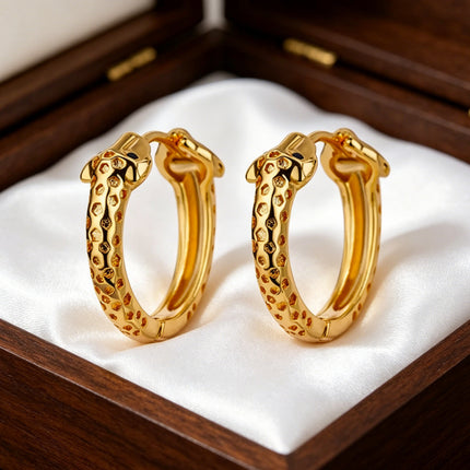 European and American Niche Earrings Design Light Luxury High-End Earrings for Women Summer Simple and Versatile Copper Gold-Plated Earrings Wholesale