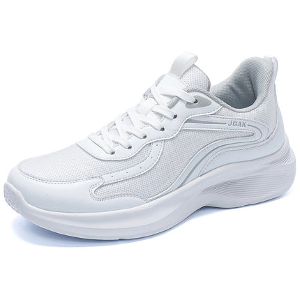 2024 new men's shoes explosive casual fashion shoes preferred material soft mesh plus size cross-border running shoes black