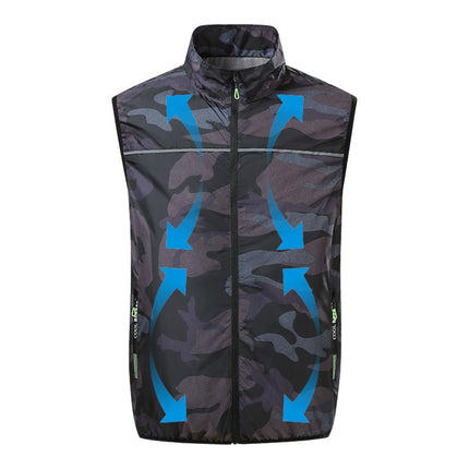 Cooling Air-Conditioned Clothing, Fan Vest, Men's Vest, Smart Three-Speed Air-Conditioned Clothing, Work Vest for Workers, Sun Protection Clothing