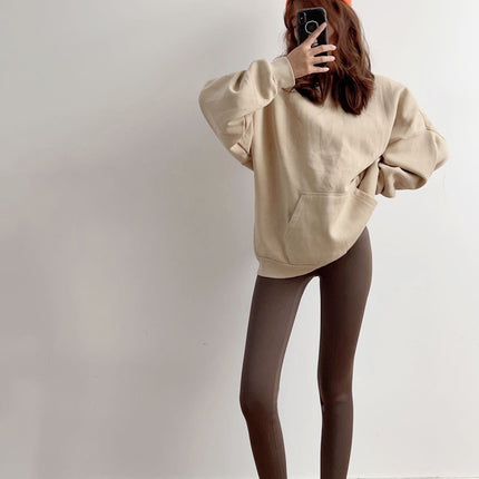 Women's Compression Leggings, Slimming, Non-Slip, Autumn and Winter, Fleece-Lined, Thickened, Extended Length, Black, Pressure Pantyhose, Leg Slimming