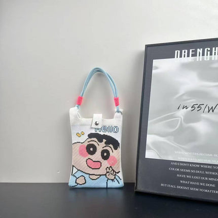 Cross-Border Mobile Phone Bag Woven Mobile Phone Bag Ins Style Woven Mobile Phone Bag Woven Tote Bag Douyin Hot Style
