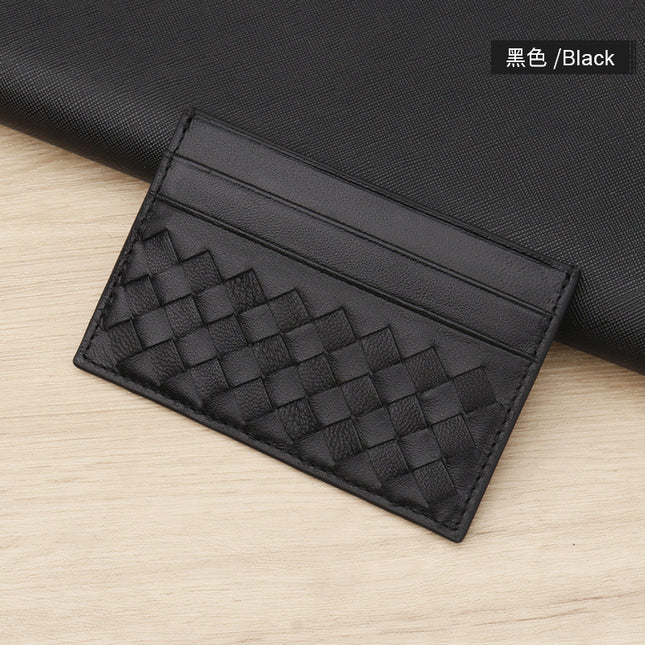 Sheepskin Woven Card Bag Men's and Women's Sheepskin Card Holder Membership Card Holder Hotel Room Card Holder Printable LOGO Protection