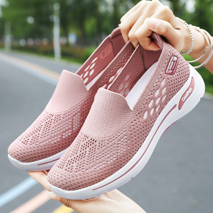 Mom's Shoes 2026 Summer New Mesh Shoes for Women, Middle-Aged and Elderly Walking Shoes, Breathable Casual Shoes, Old Beijing Cloth Shoes