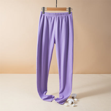 Autumn and Winter double-sided fleece-lined women's warm pants slimming long johns thickened plus size leggings underpants high waist pants