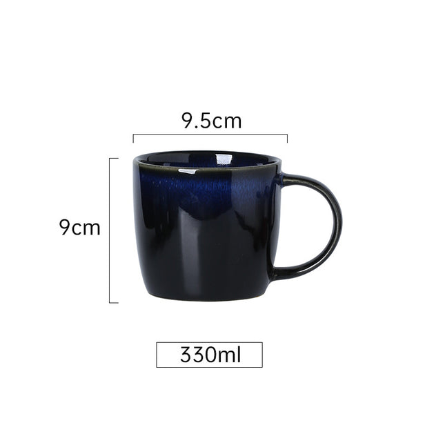 Creative retro Mug Coffee Cup ceramic cup household simple breakfast cup milk Oatmeal cup water cup tea cup