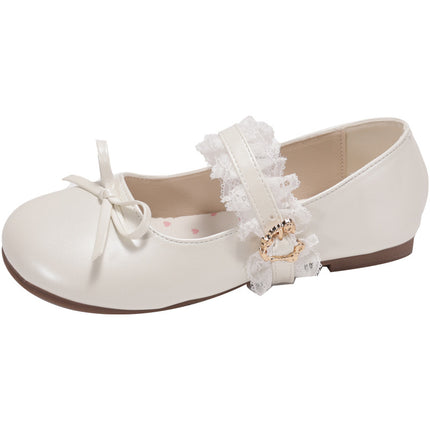 French Silver Mary Jane Shoes for Women 2025 Spring New Style Bow Shallow Mouth Fairy Evening Breeze Gentle Flats Shoes
