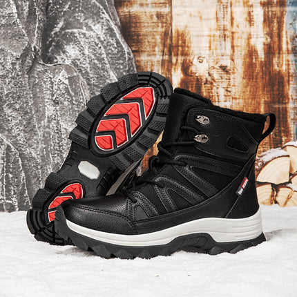Cross-Border Snow Boots for Couples, Women's Minus 40 Degree Cold-Proof Thick-Soled Waterproof Northeast Travel Cotton Shoes for Men, Winter Fleece-Lined and Thickeneding