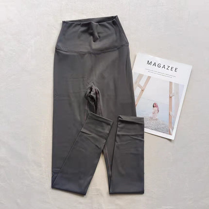 lu same style brushed ~ soft and delicate skin-friendly high waist hip lifting yoga pants fitness ankle-length pants in area T ~