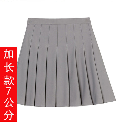 Half-Length Pleated Skirt Spring and Summer 2026 New Style Black Plus Size Autumn and Winter Plaid Korean Style High-Waisted A-Line Short Skirt