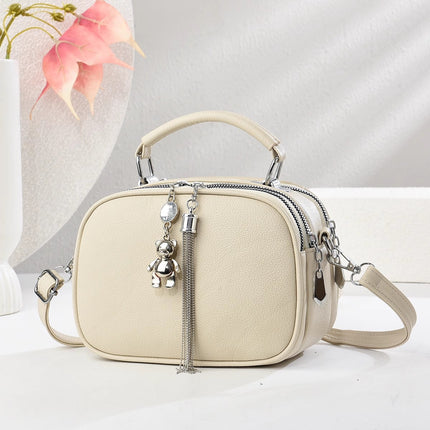 Women's Bags 2025 New Trendy Fashion Versatile Soft Leather Bag Multi-Layer Pocket Crossbody Bag Practical Super Popular Small Bag