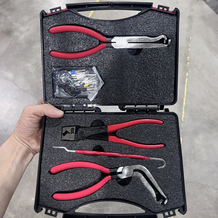 Red and black elbow 60 degree power-off pliers bolt pliers multi-purpose pliers car oil pipe separation harness pliers cross-border pliers