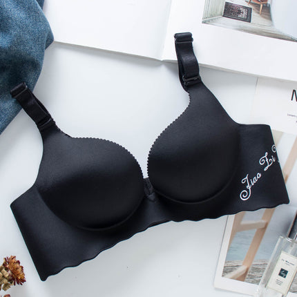 Japanese and Korean-style Underwear without Steel Ring Glow Adjustable Bra New Small Chest Flat Chest 5CM Thickened Gather Girl's Bra