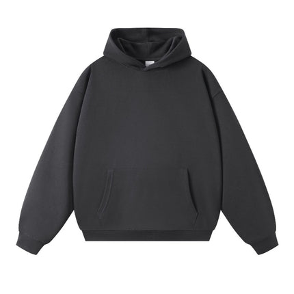 Sweatshirt 380g Terry Spring and Autumn American Style Thin Drop Shoulder Loose Fit Solid Color Hoodie for Men Trendy Versatile