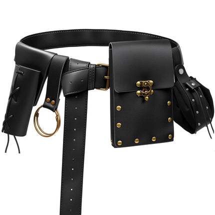 Amazon Hot Selling Steampunk Phone Bag Medieval Renaissance Role Playing Accessories Sport Fanny Pack
