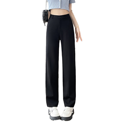 Yms9258 Summer Professional Suit Pants for Women 2025 New Slim High-Waisted Casual Suit Pants for Women Narrow Straight Pants
