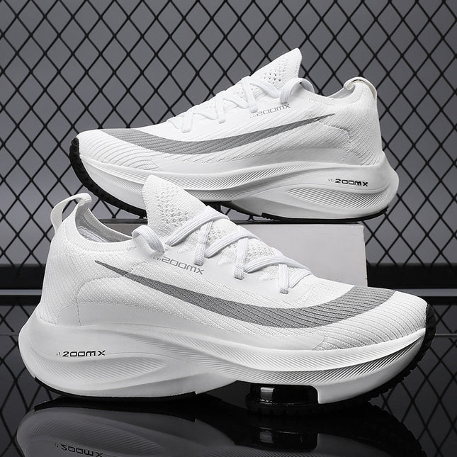2025 Cross-Border Large Size Men's Shoes Ultra-Light Autumn Thick-Soled Casual Sports Shoes Versatile Ins Couple Leather Shoes