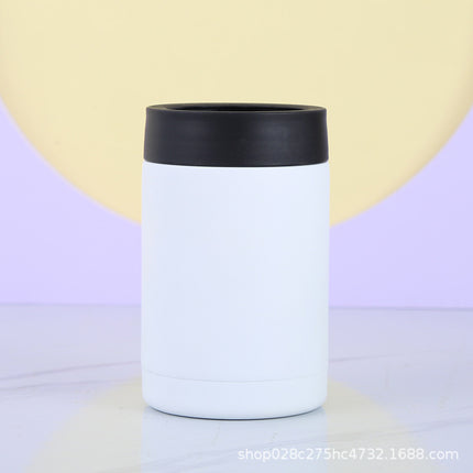 Cross-Border 12oz Double-Layer Vacuum Cold Storage Tank 304 Stainless Steel Beer Tank Outdoor Portable Car-Mounted Coke Tank Wholesale