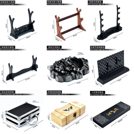 Arts and crafts weapons storage box display rack accessories collection gift box three-dimensional display rack multi-layer display rack