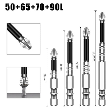 K5 Anti-Slip Bit S2 Magnetic 5A Black Anti-Slip Cross Bit Hand Electric Drill Electric Screwdriver High Hardness