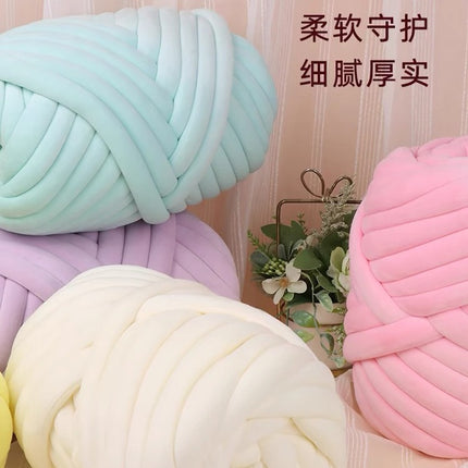 Extra Thick Filled Cotton Icelandic Velvet Wool Ball Woven Bag Pillow Handmade Blanket Cat Nest DIY Cat Nest Thick Wool