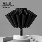 16-strand reverse umbrella stone black