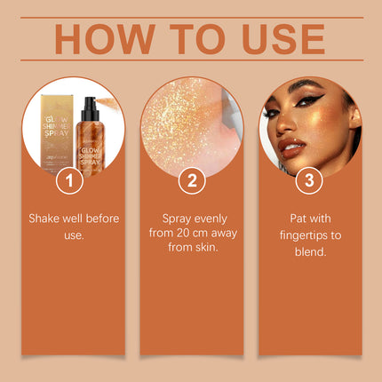 Body Liquid Highlighter Waterproof High Gloss Facial Contour Long Lasting Sequin Illuminating Moisturizing Brightening Makeup