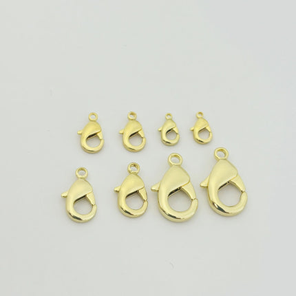 DIY Jewelry Accessories 14k18k Gold Color Preservation Korean Lobster Buckle Homemade Bracelet Necklace Accessories Material