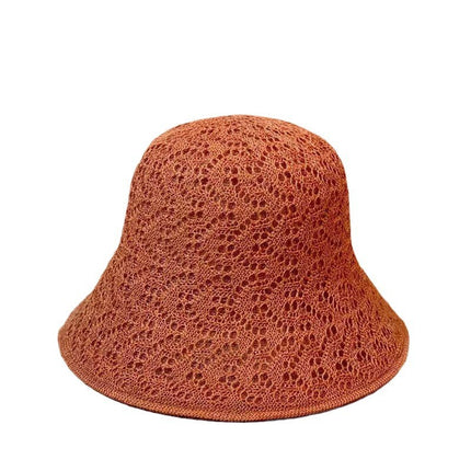 Japanese sweet new sunscreen sun hat women's summer hollow breathable sun hat small brim face small straw hat wholesale