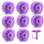 Sequin purple non-flashing wheel 8 multi-function wrench