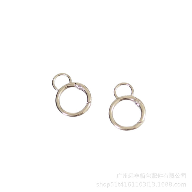 Alloy Open-Ended Ear Spring Buckle Key Hook Ring Outdoor Climbing Key Hook Open Circle Activity Buckle