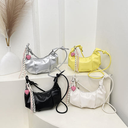 Casual Commuting Dumpling Bag Women's 2025 Summer New Trendy Fashion Shoulder Bag Pleated Relaxed Crossbody Bag