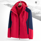 Men's model--red [three-in-one, removable liner] / 3XL
