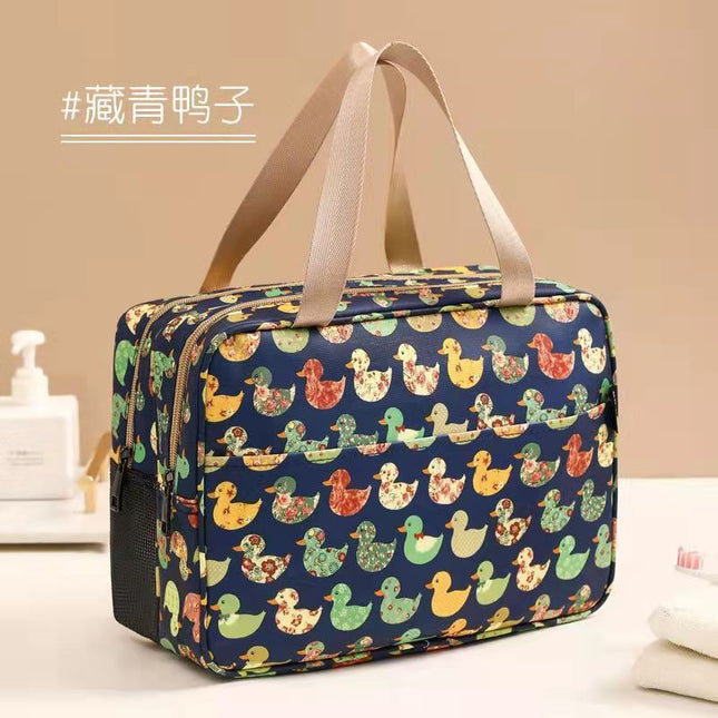 2024 New Cosmetic Bag Women's Portable Wash Bag Large Capacity Dry and Wet Separate Travel Bath Portable Storage Bag