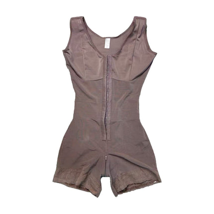 European and American Plus-Size Full-Body Compression Bodysuit, Butt-Lifting and Waist-Slimming Corset with Button Closure, Crotch Zipper Tummy Control Shapewear