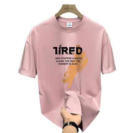 Pure Cotton Short-sleeved T-shirt Men's Casual Loose All-match Summer T-shirt Half-sleeved Base-layer Top for Young Students