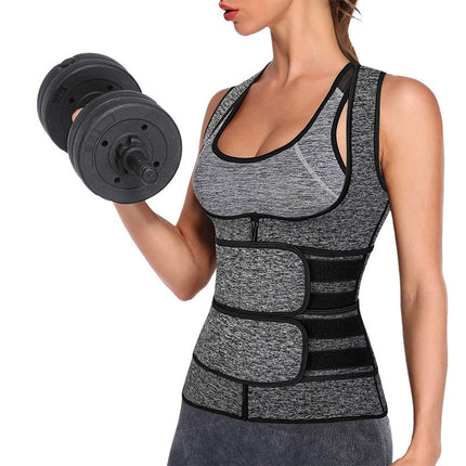 Cross-Border Men's and Women's Thermal Waist Protection Vest, Cold Protection Back Protection, Thickened Abdominal and Waist Trainer, Fitness Vest Belt