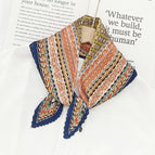 L024-441-01 navy blue / 70cm wrinkled square towel